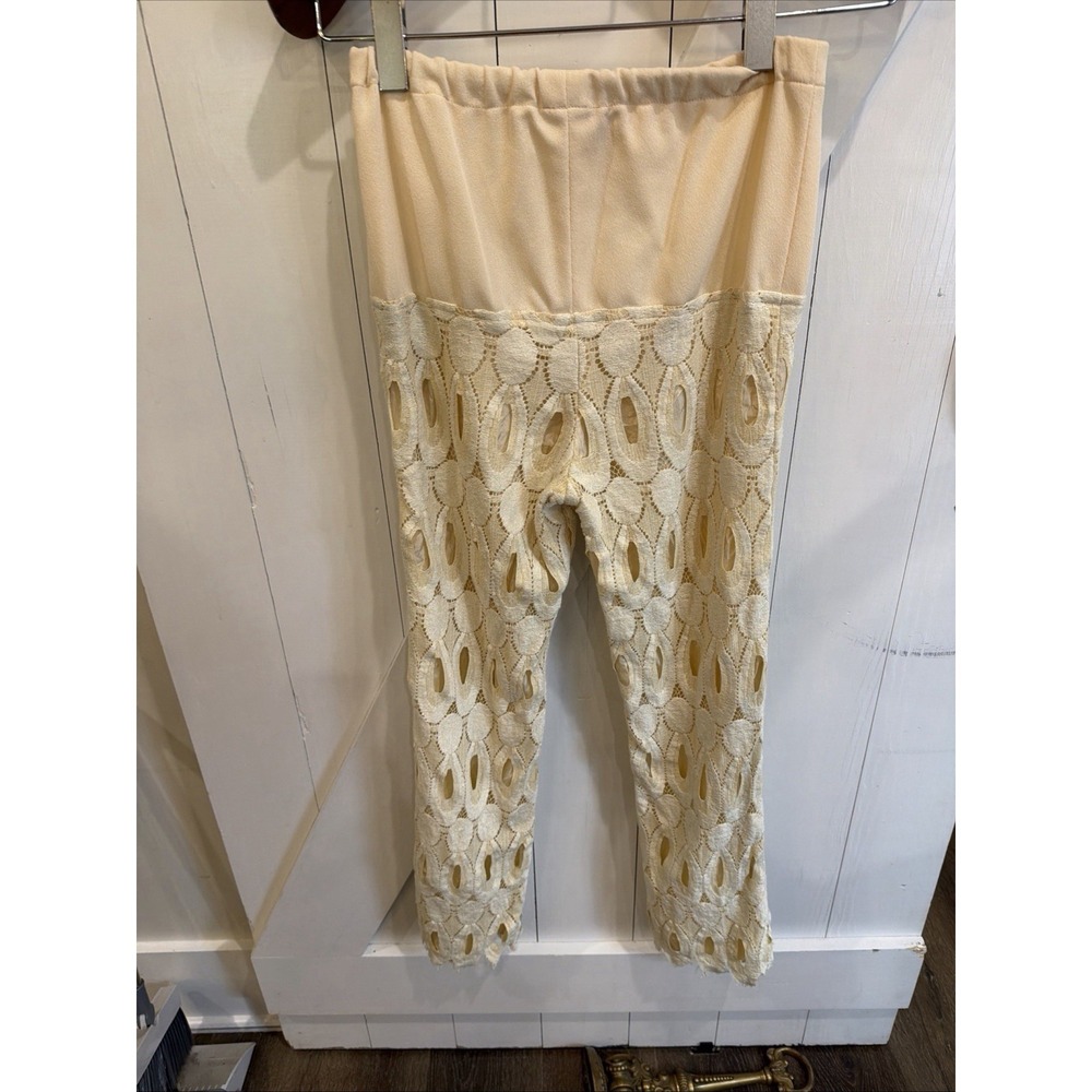 Vintage Slax n' Stuf 60s/70s Lace Pattern Pant Set - Picture 10 of 16
